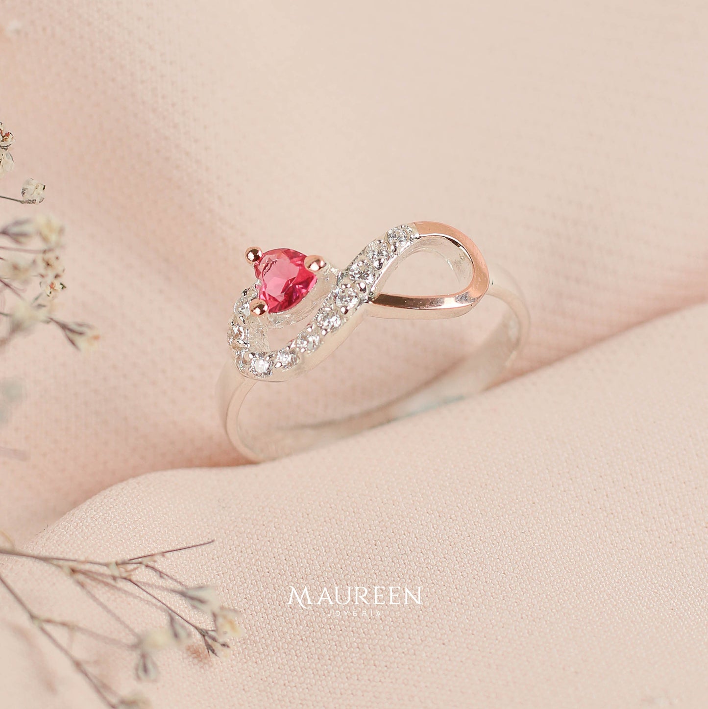 Anillo promesa amor infinito - Plata/Oro