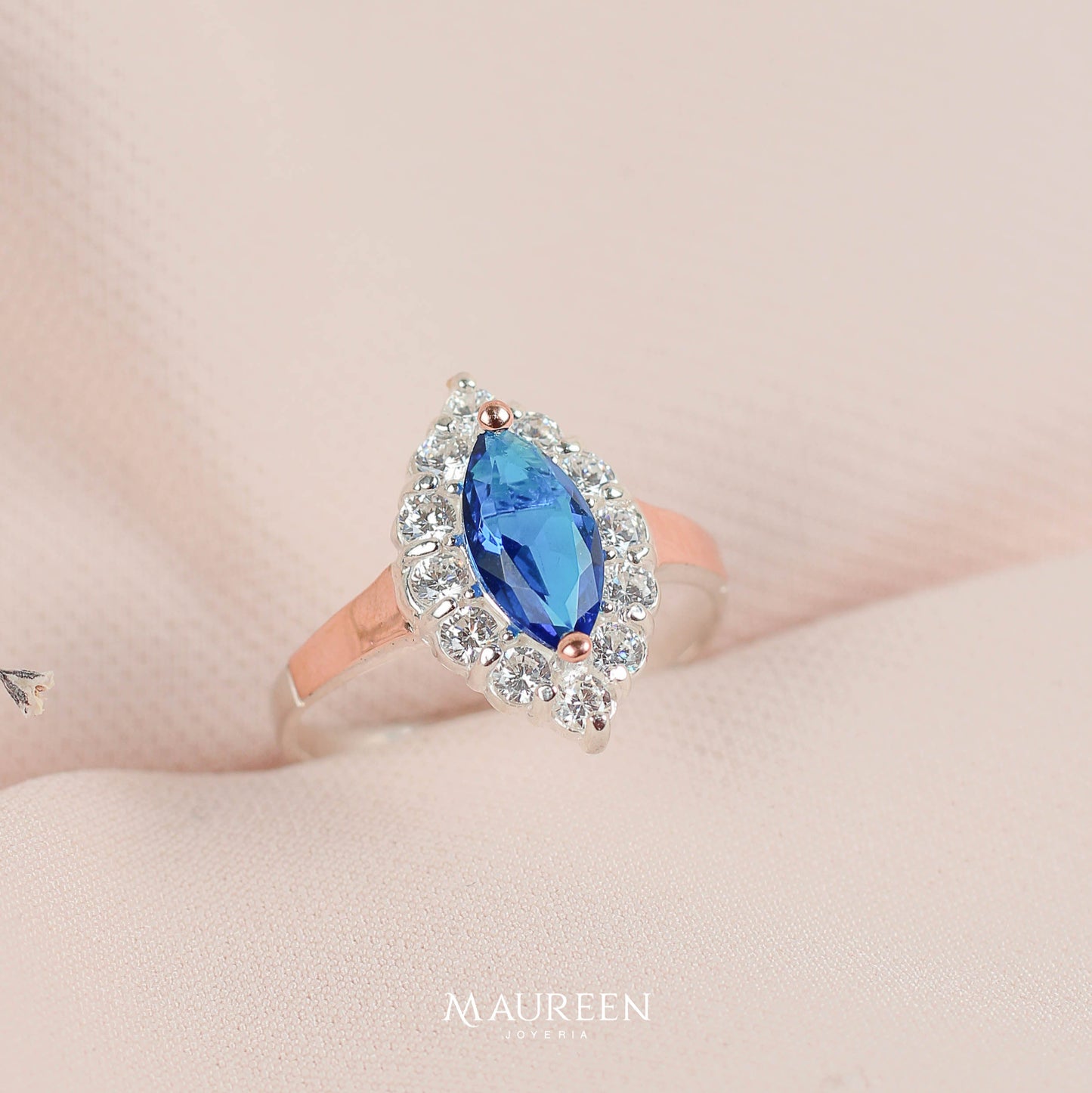 Anillo promesa marquesa - Plata/Oro