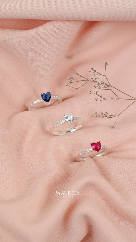 Anillo corazon promesa - Plata