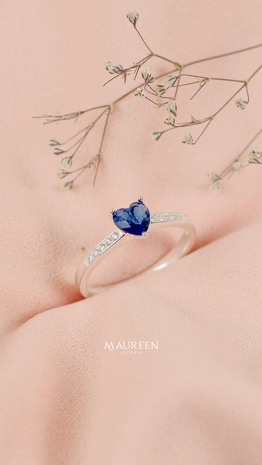 Anillo corazon promesa - Plata