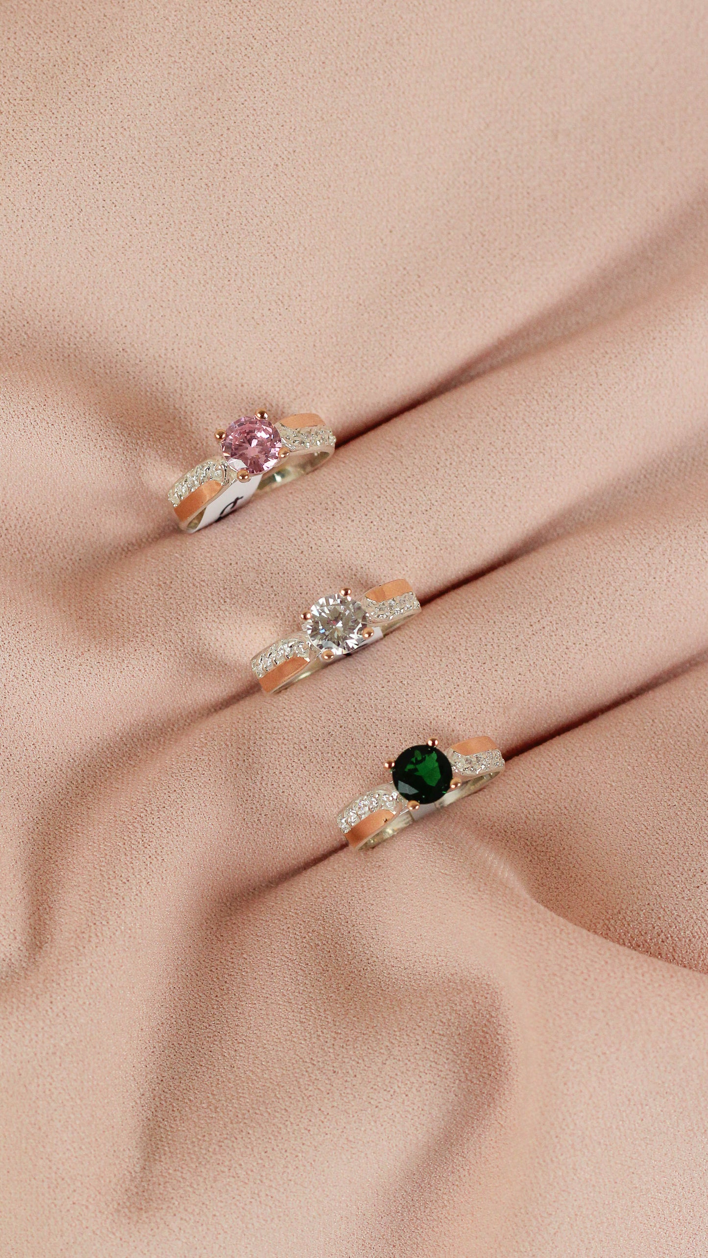 Anillo promesa circones - Plata/Oro