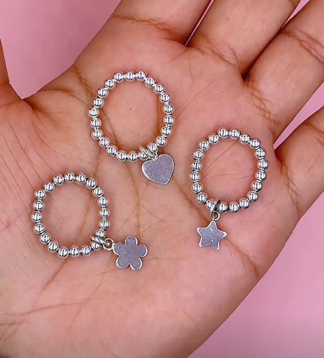 Anillo ajustable de formas - Plata
