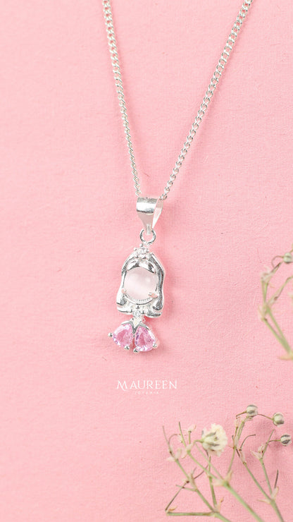 Dije Aurora con piedras - Plata