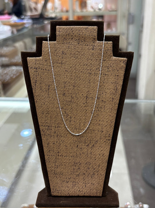 Cadena entorchada - plata