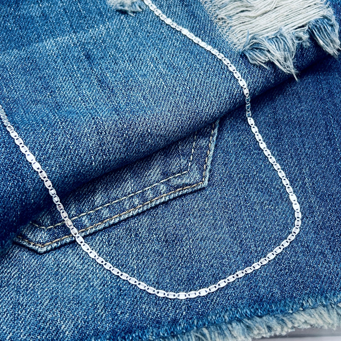 Cadena gucci ancla - plata