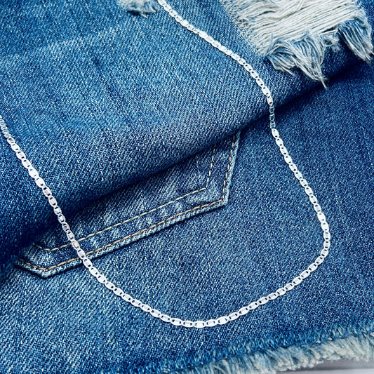 Cadena gucci ancla - plata