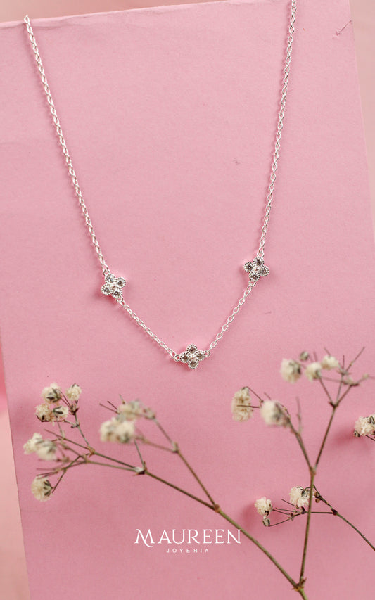Collar Louis 3 dijes - Plata