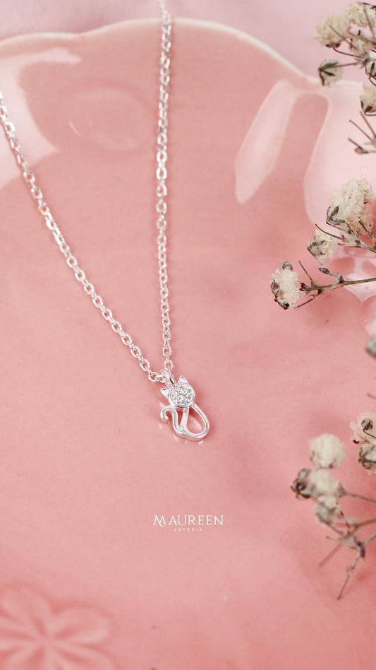 Collar gato - Plata