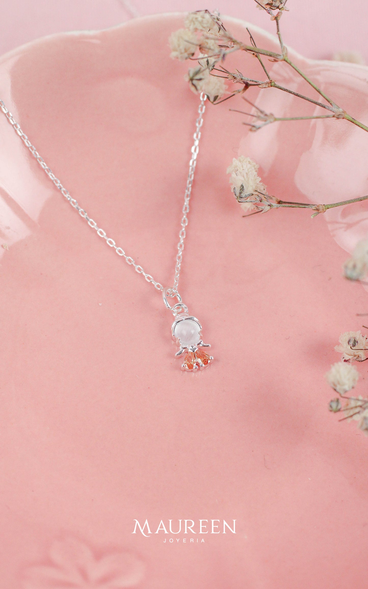 Collar de princesa Bella - Plata