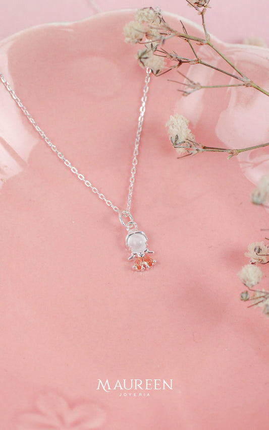 Collar de princesa Bella - Plata