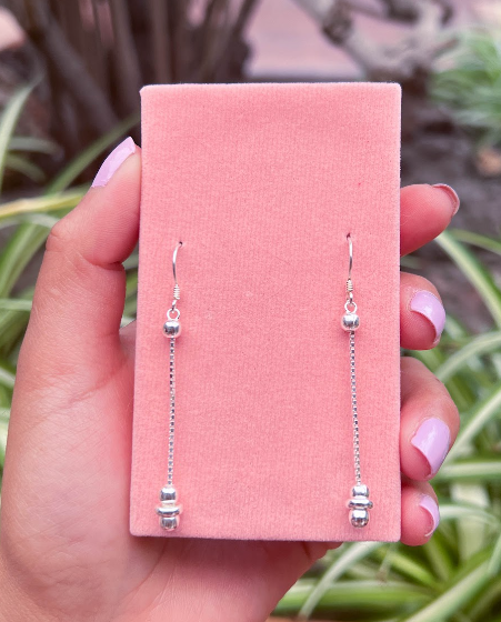 Arete bolas y donas - Plata