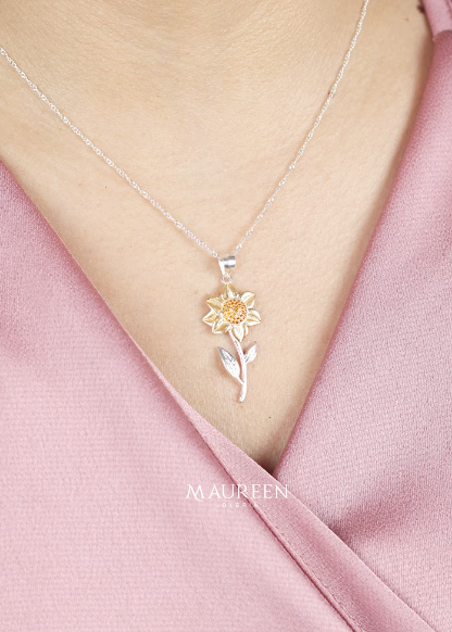 Dije margarita - Plata/Oro