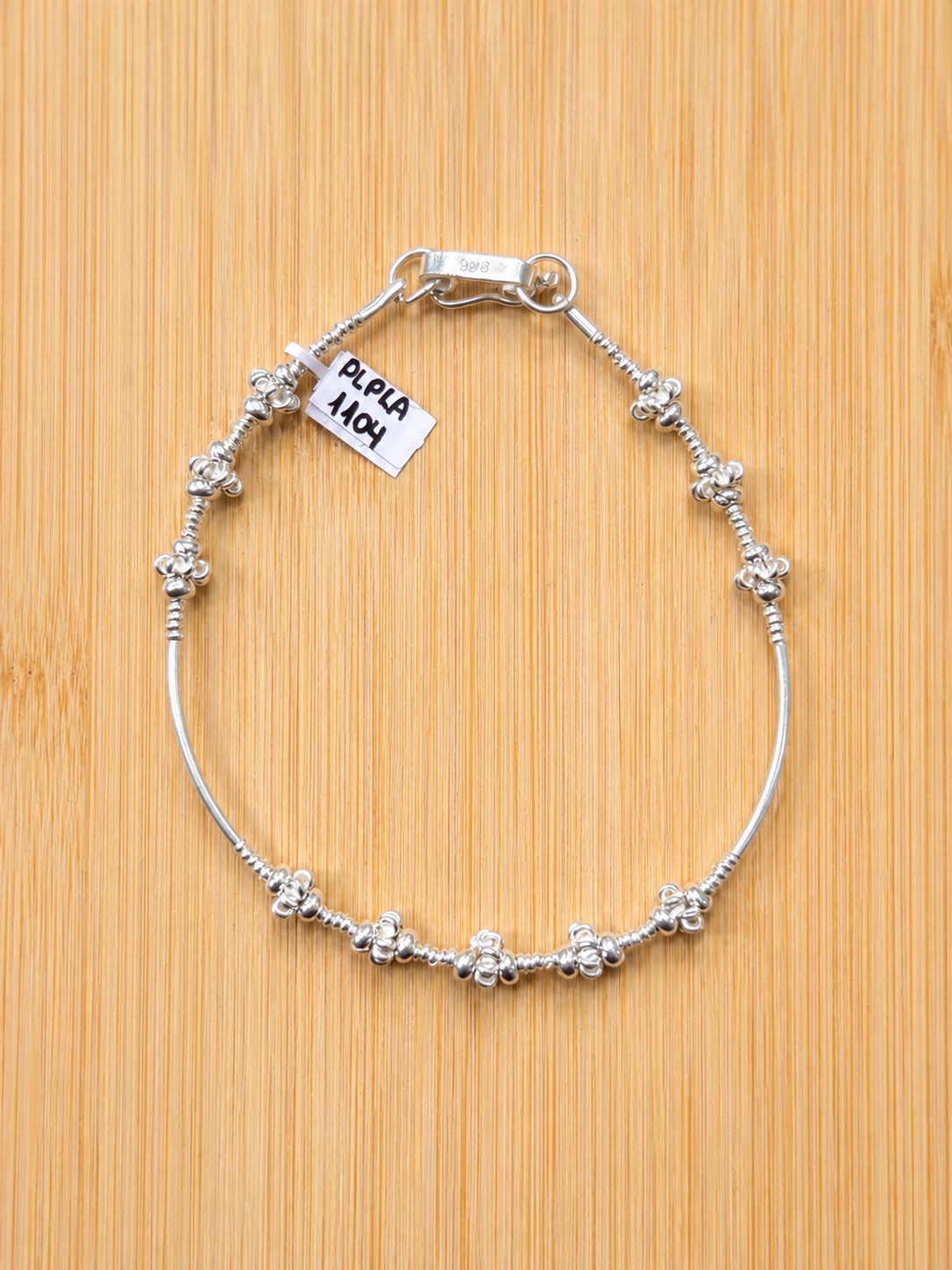 Pulsera tubos shakiras con 11 espirales - plata