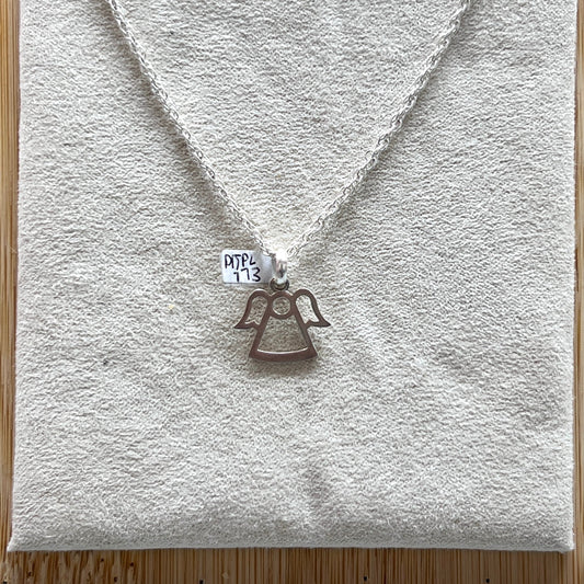 Dije Angel calado - Plata