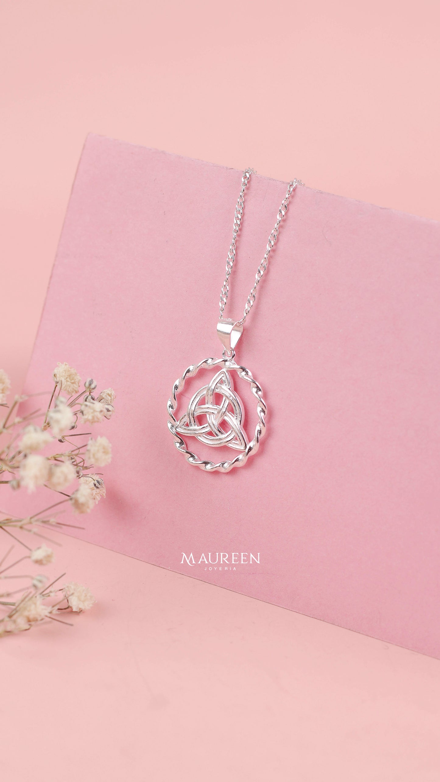 Dije nudo de bruja entorchado -  Plata