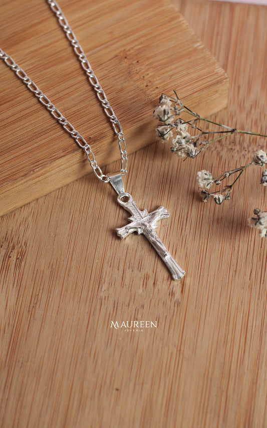 Dije cruz jesucristo destello - plata