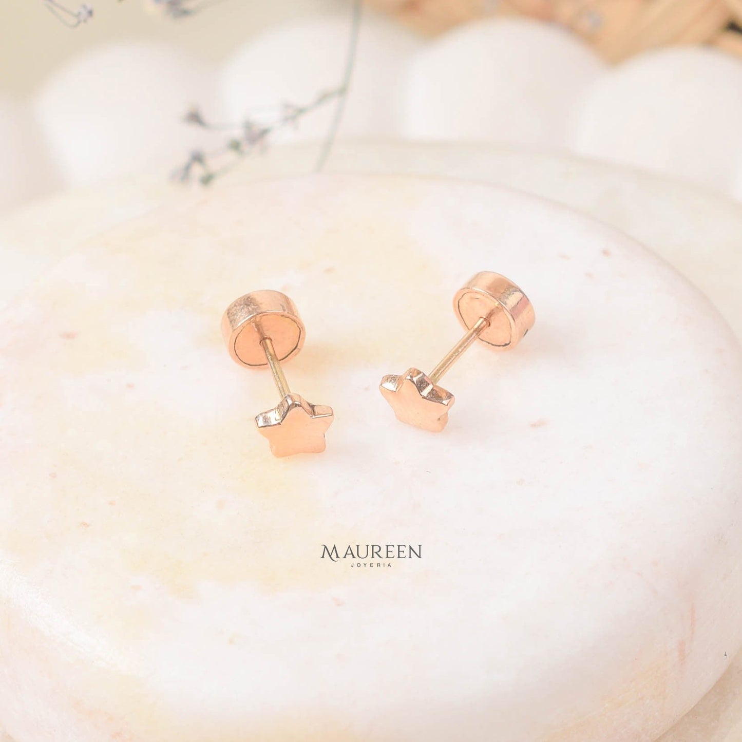 Arete estrella - Oro