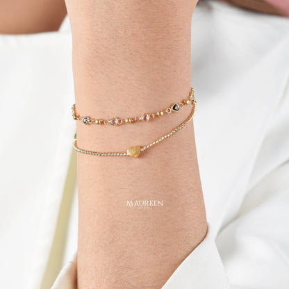 Pulsera de colores - Oro