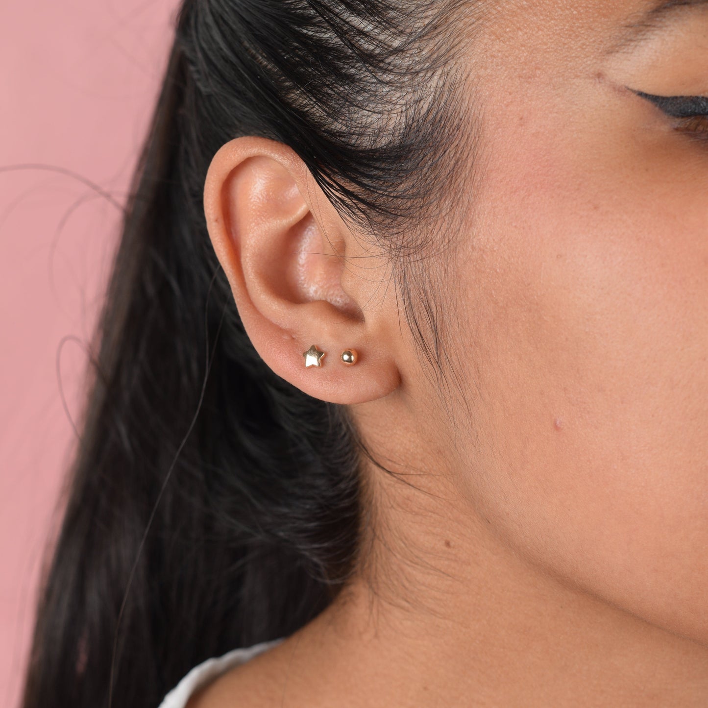 Arete estrella - Oro