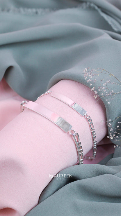 Esclava cuadrada cadena cartier - Plata