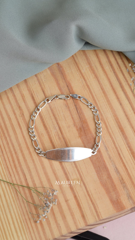 Esclava ovalada cadena cartier - Plata