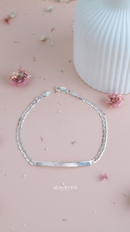 Esclava cuadrada cadena gucci para pareja  - Plata