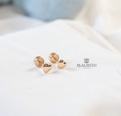 Aretes abridor corazon - Oro