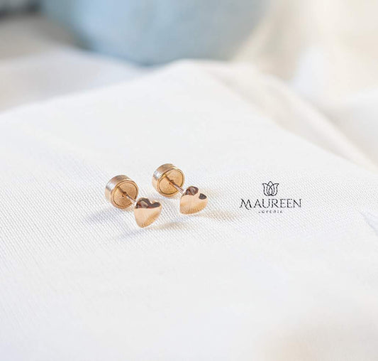 Aretes abridor corazon - Oro