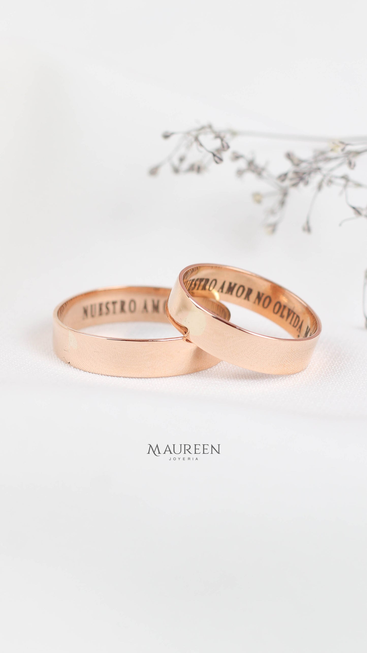 Aros de matrimonio liso - Oro