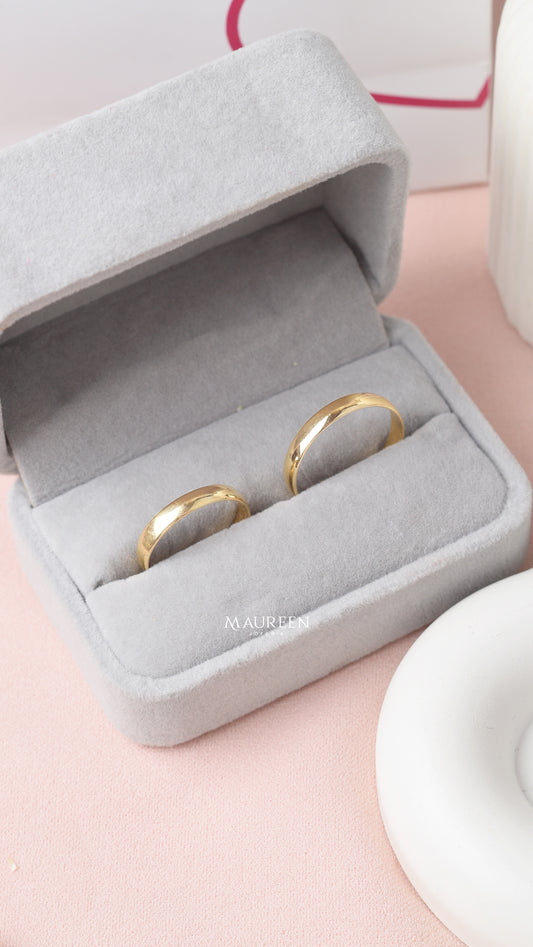 Aros de matrimonio lisos- Oro