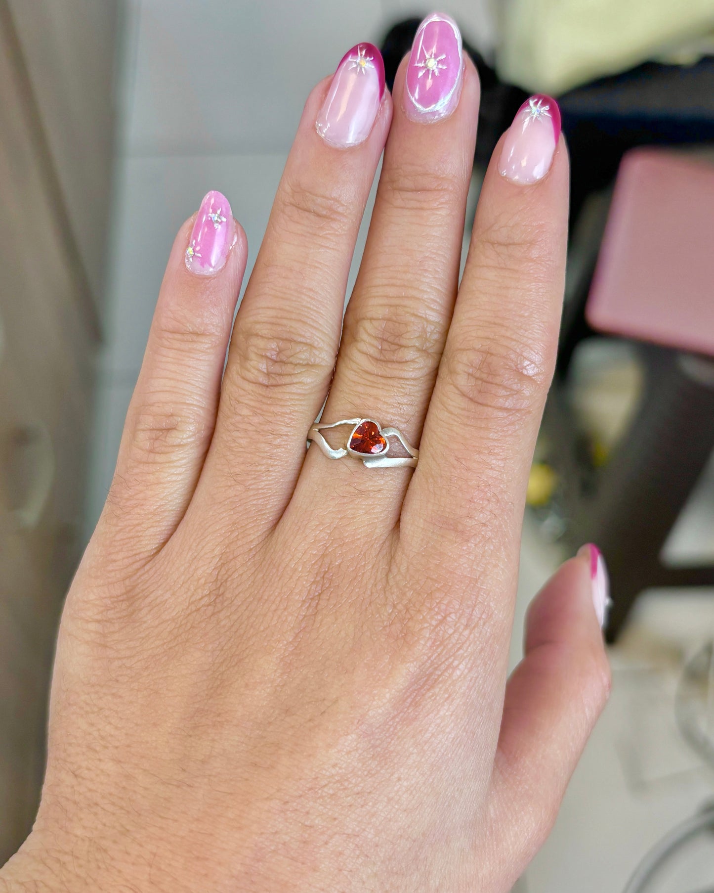 Anillo promesa corazon - Plata