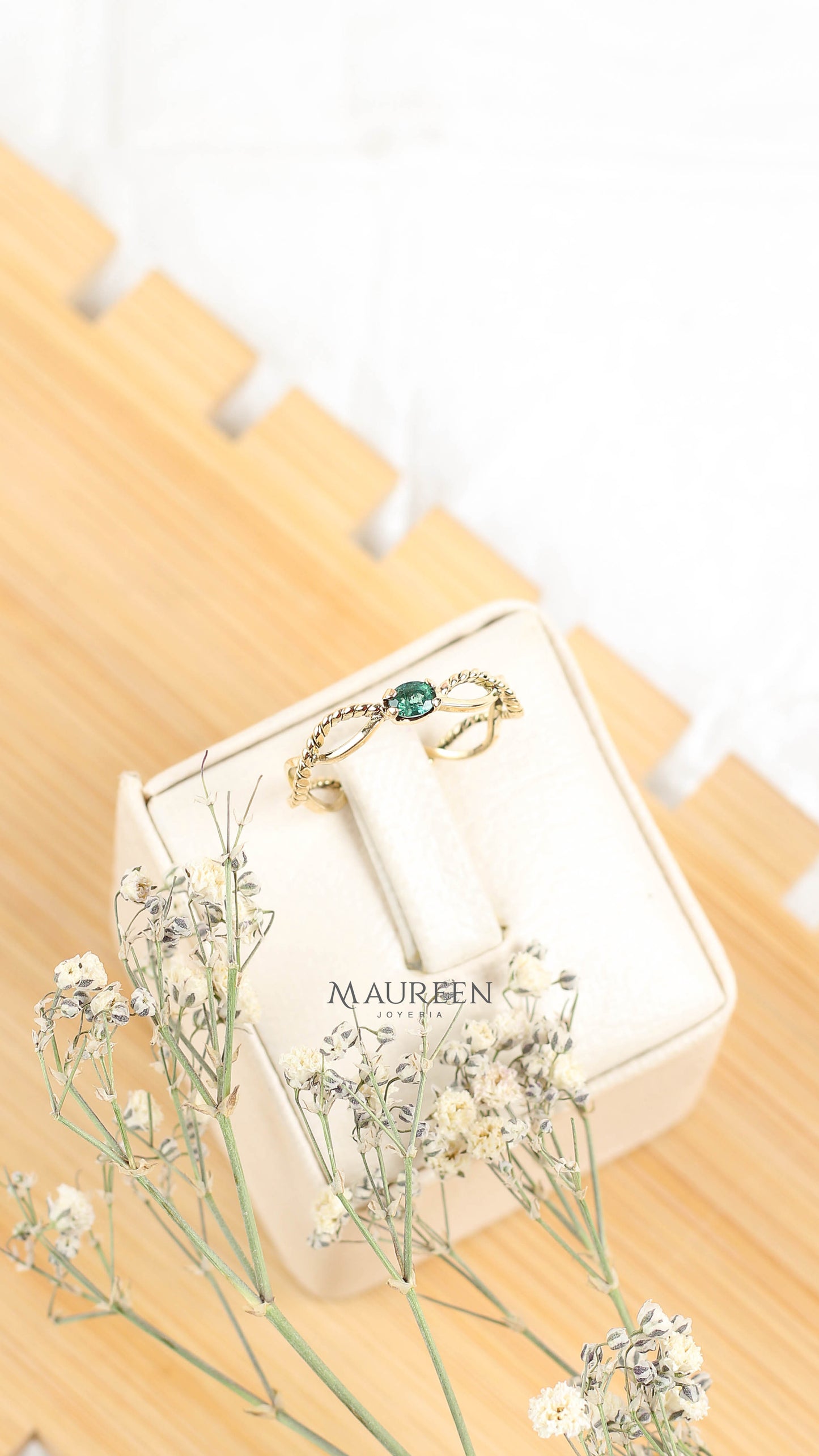 Anillo infinito entrelazado - Oro