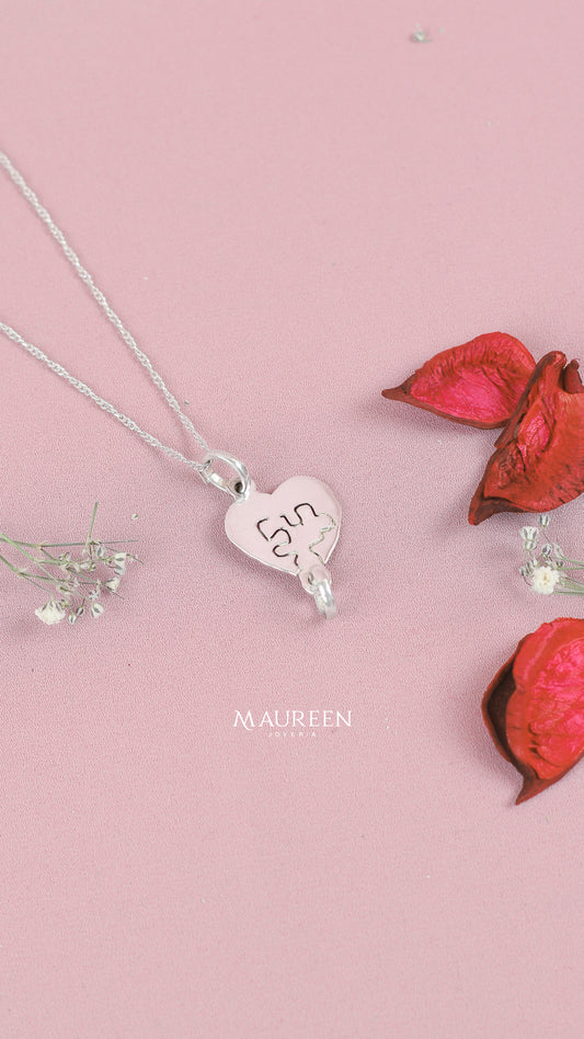 Dije rompecabezas pareja - Plata