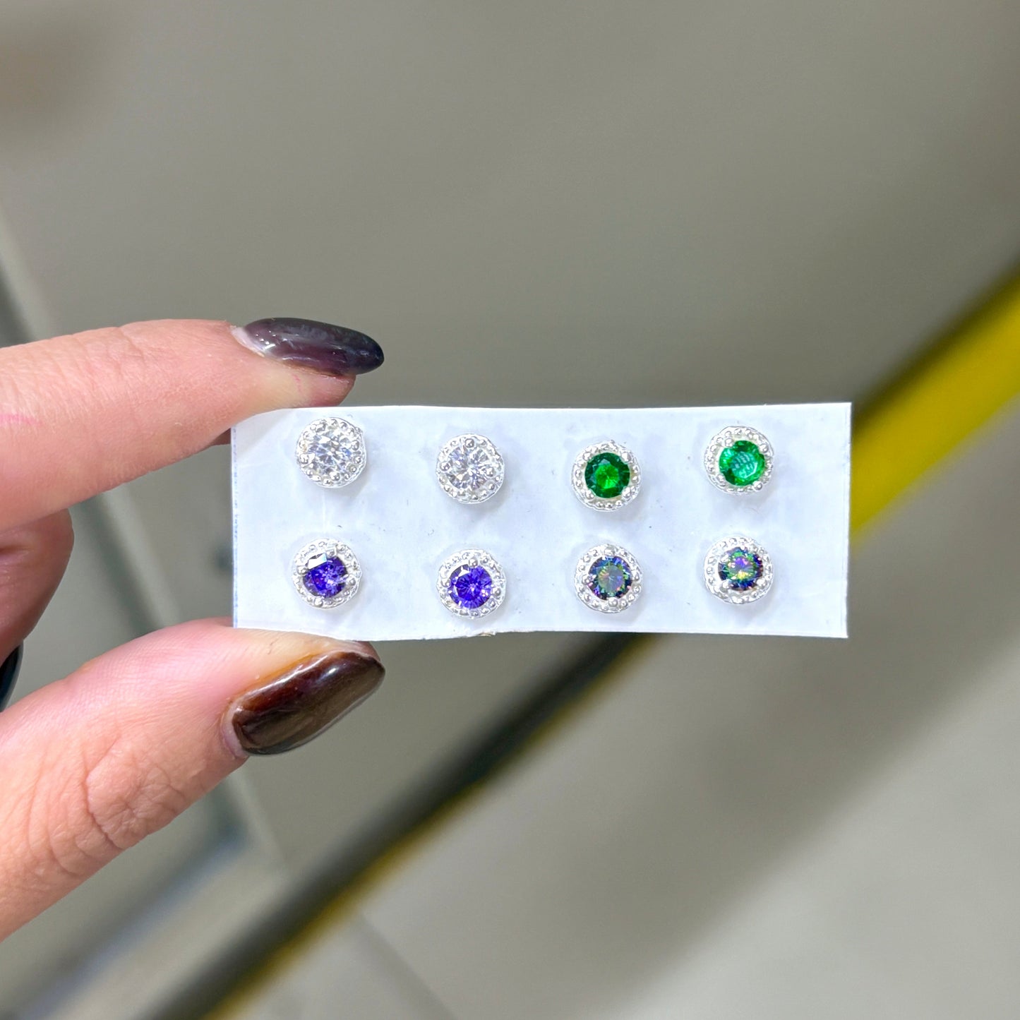 Arete tornillo circular - Plata