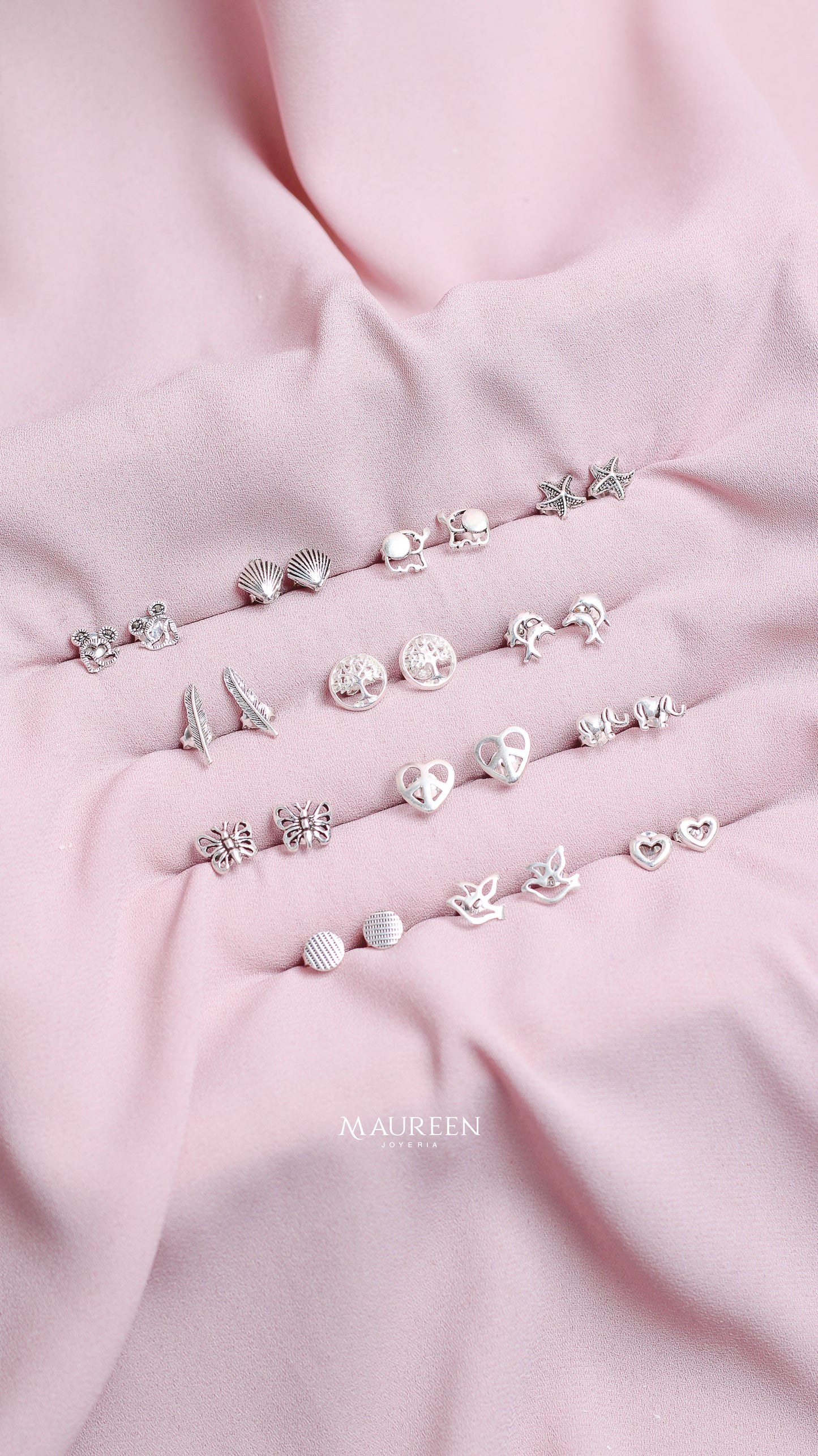 Aretes diversos  - Plata