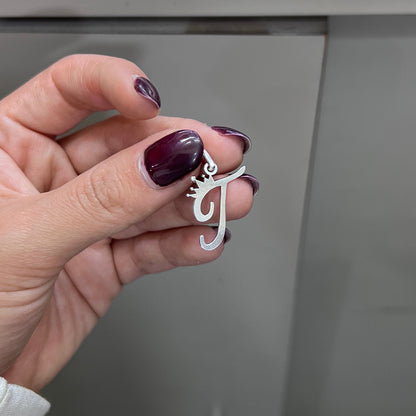 Dije letra personalizada -  Plata