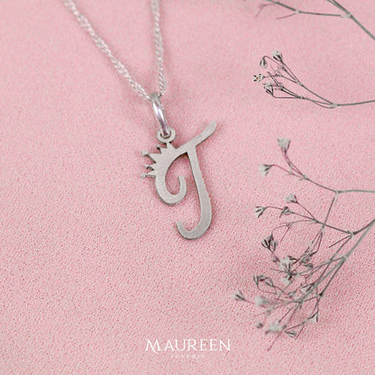 Dije letra personalizada -  Plata