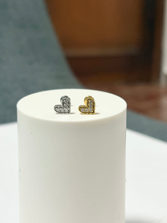 Arete piercing corazon - Acero quirúrgico