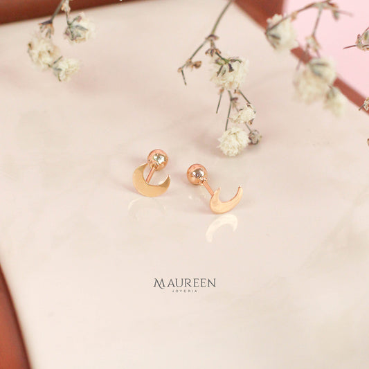 Arete abridor tornillo luna - Oro