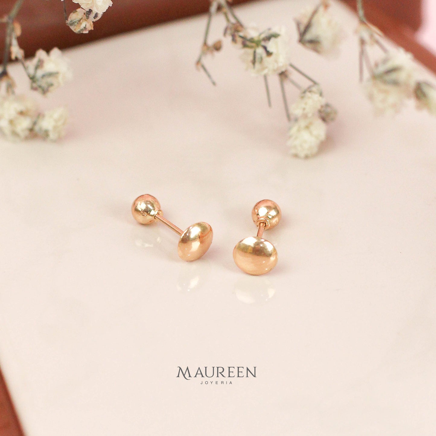 Arete abridor tornillo lenteja - Oro