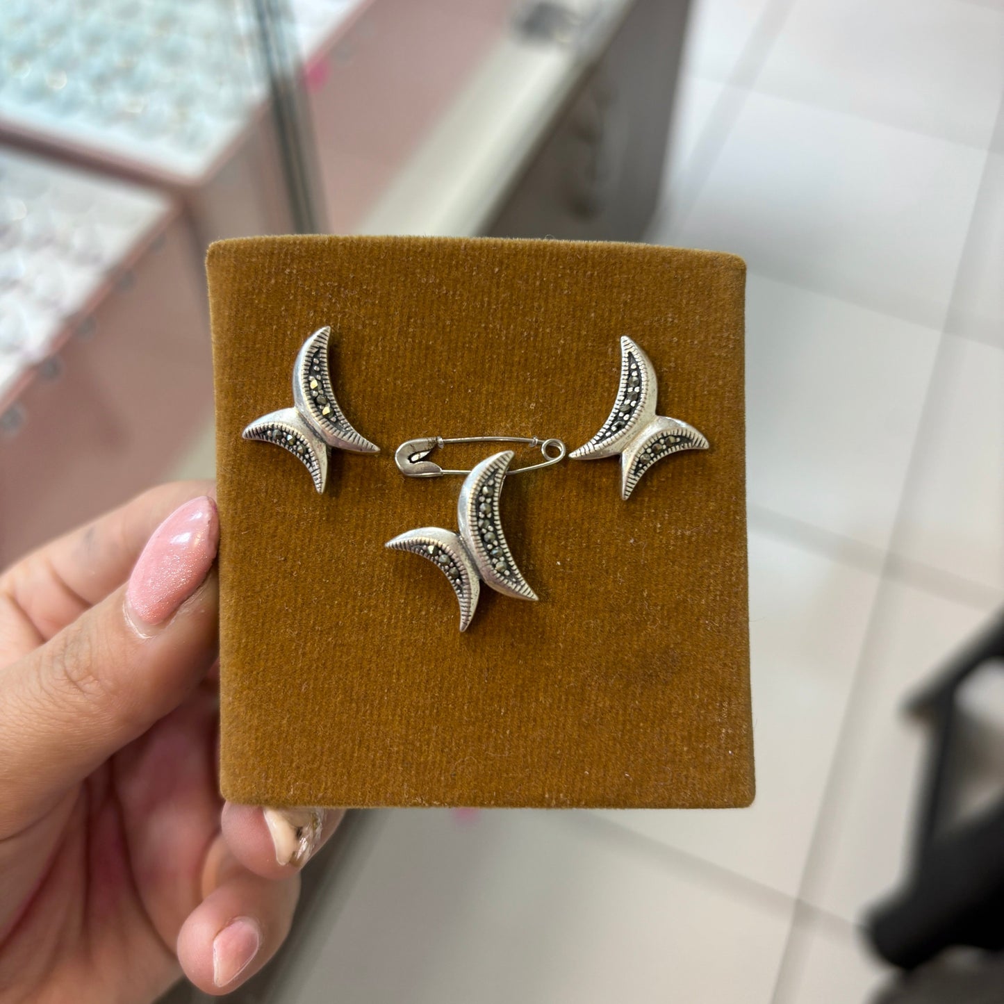 Juego marquesita mariposa - Plata