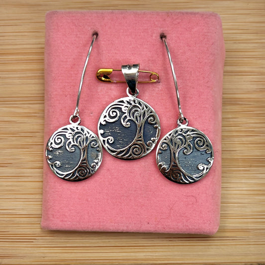 Juego arbol de la vida - plata quemada