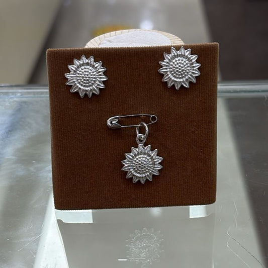 Juego colibrí colgante - Plata quemada