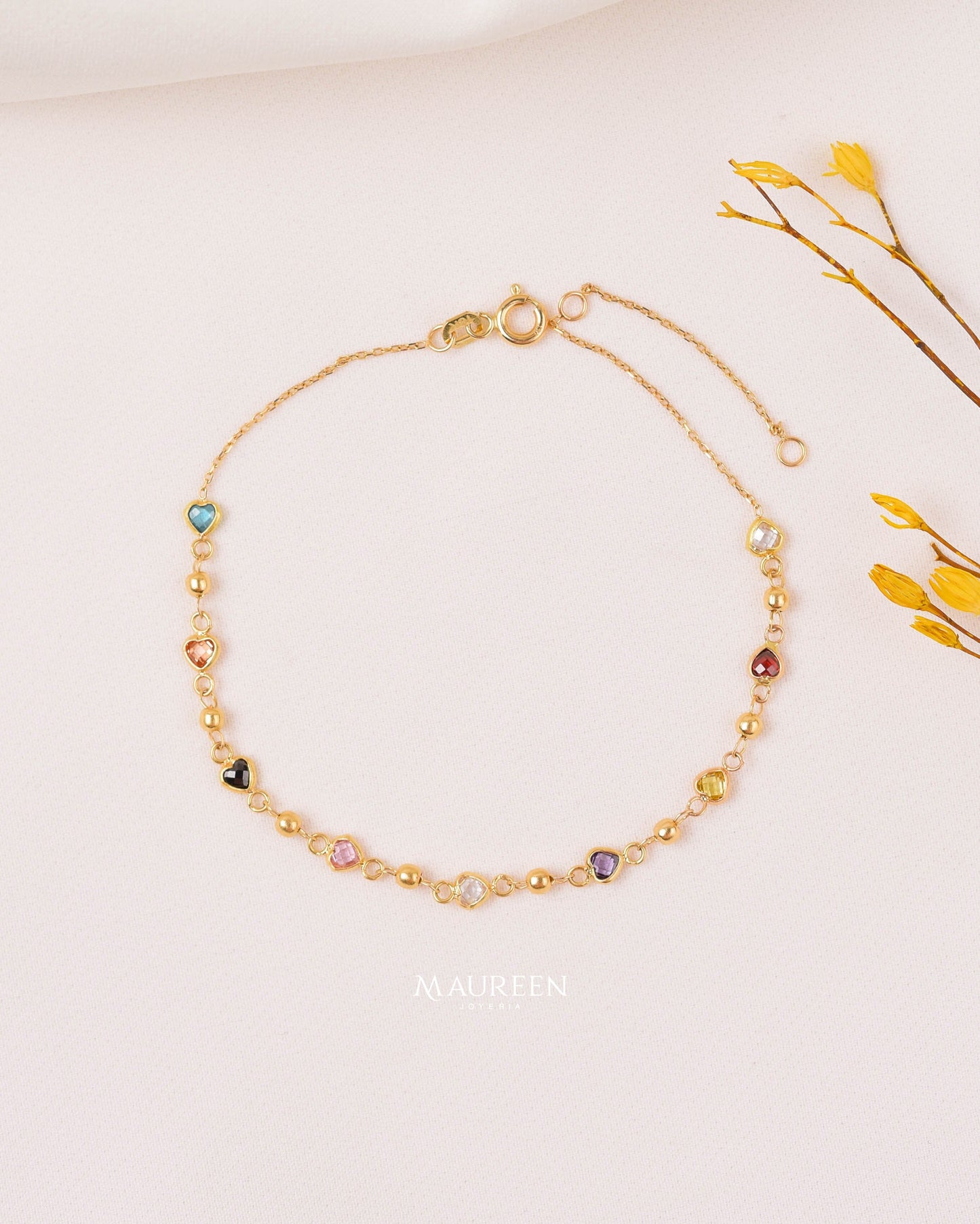 Pulsera de colores - Oro