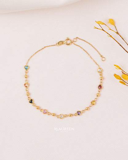 Pulsera de colores - Oro