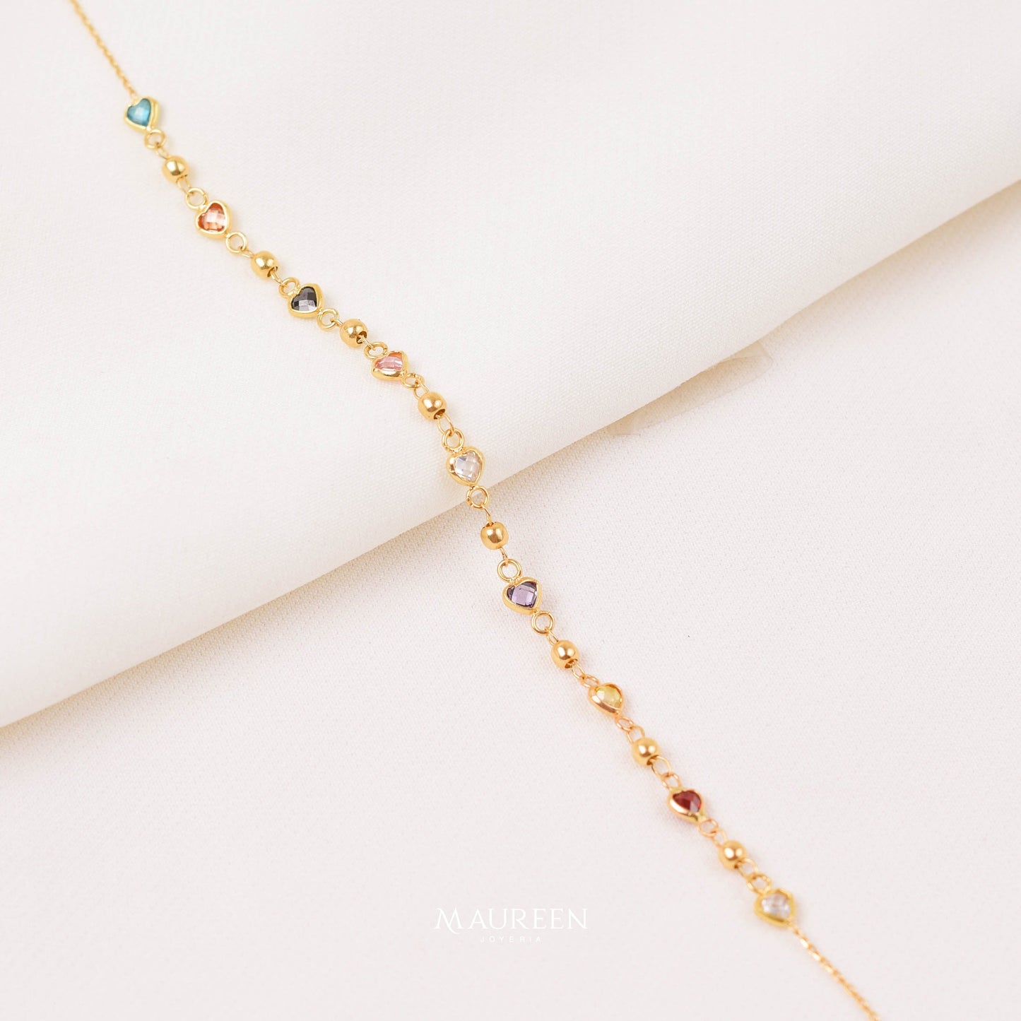 Pulsera de colores - Oro