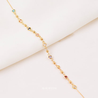 Pulsera de colores - Oro
