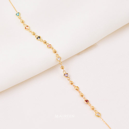 Pulsera de colores - Oro