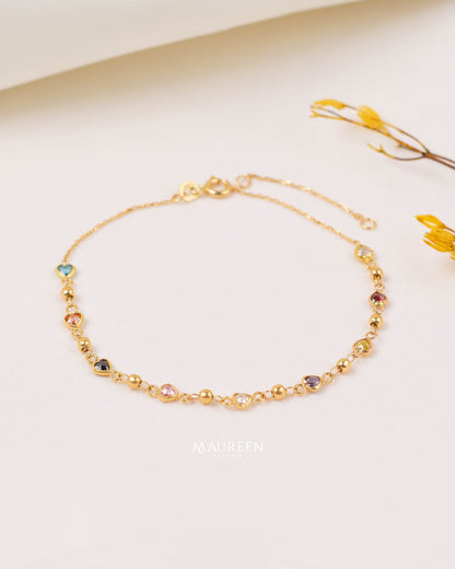 Pulsera de colores - Oro