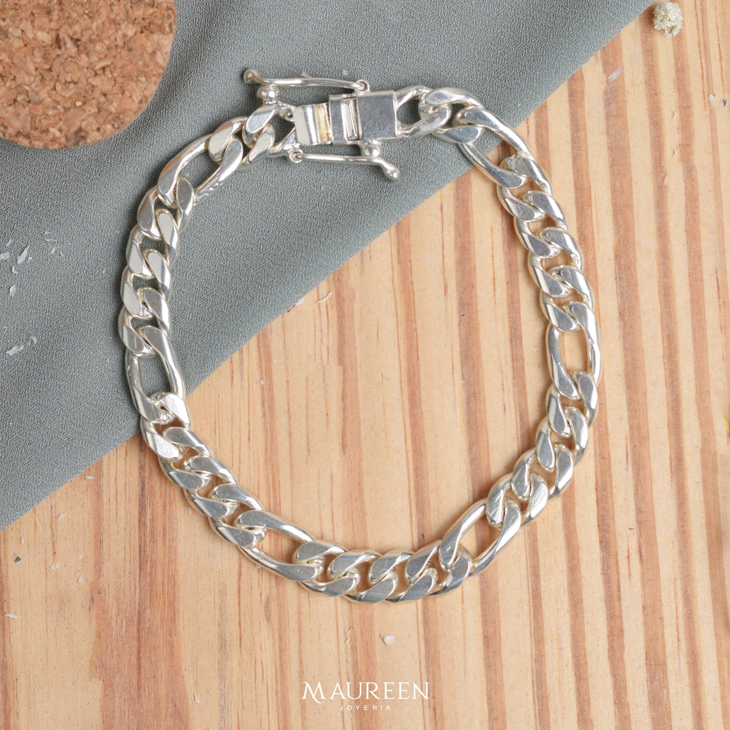 Pulsera hombre cartier/lomo - Plata